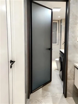 How to decorate around black aluminium internal glass doors?