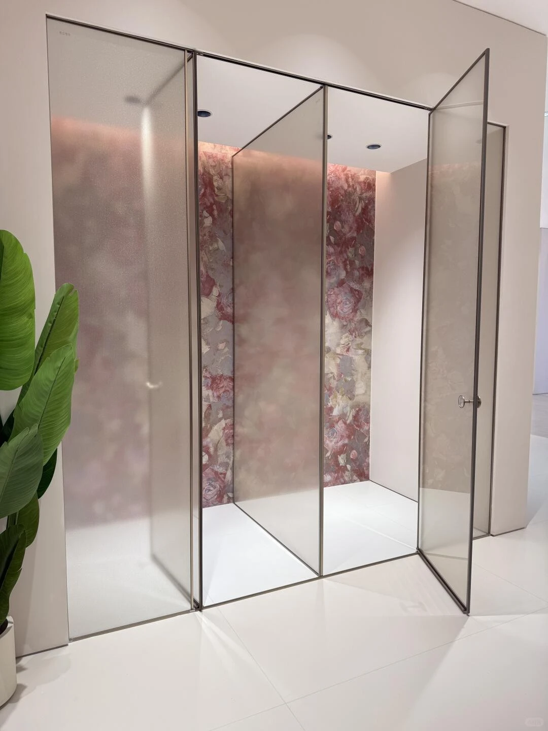 Frosted glass shower door2 Frosted glass shower door2