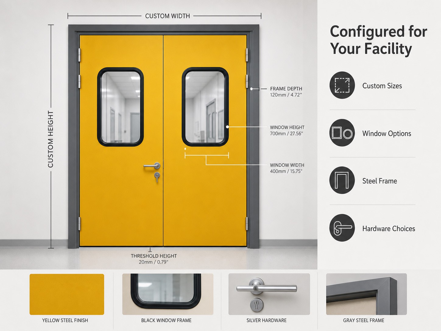 Steel Doors with Glass Windows Steel Doors with Glass Windows