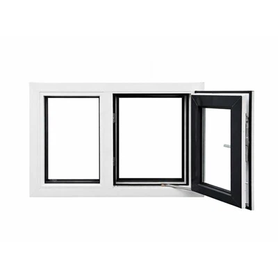 Black Outside White Inside UPVC Windows