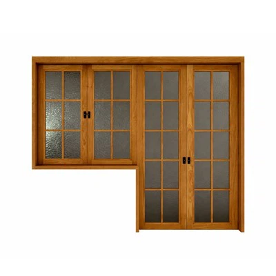 Wood Door With Glass Window